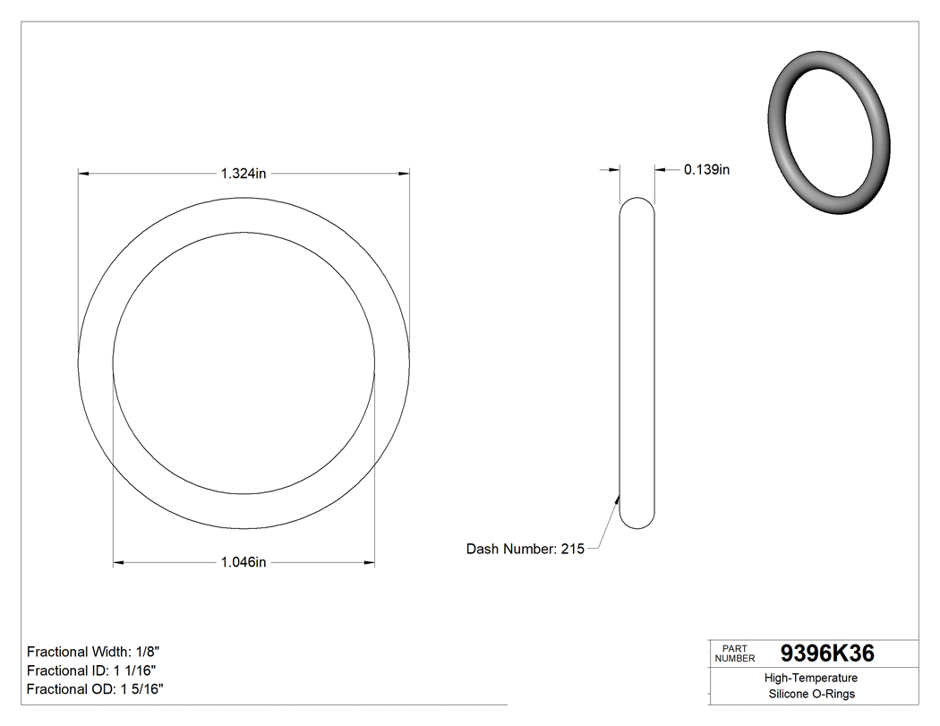 Technical drawing - 9396K36